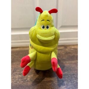 Disney Pixar A Bugs Life Heimlich Caterpillar Plush Stuffed Animal Green 12in